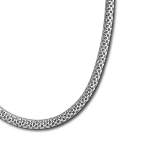 SilberDream Collier Kette Geflecht 925er Silber Damen 45cm SDK26445J