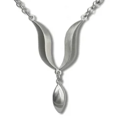 SilberDream Collier Kette Wave 925 Silber 45cm Halskette SDK410