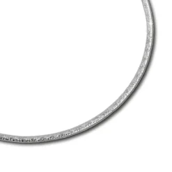 SilberDream Collier Kette Muster Rose vergoldet und Silber 925er 45cm SDK22945F