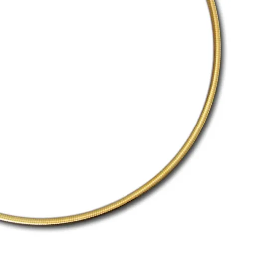 SilberDream Collier Kette Muster vergoldet und Silber 925er 45cm SDK22945T