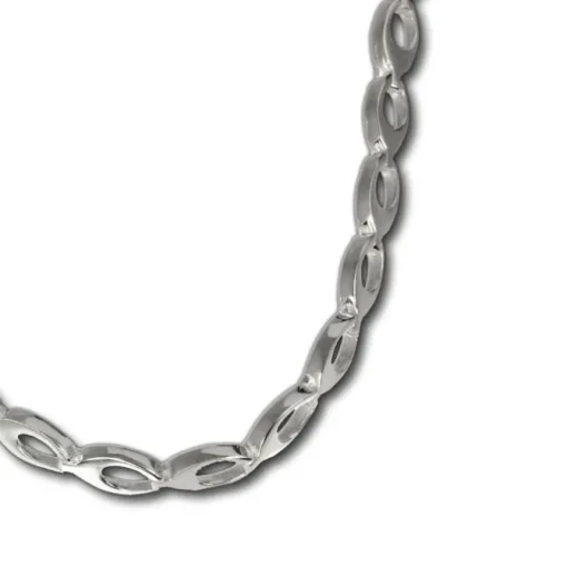 SilberDream Collier Kette oval offen 925 Silber 45cm Halskette SDK401
