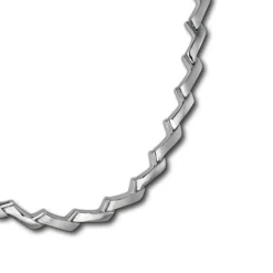 SilberDream Collier Kette Zick-Zack 925er Silber 45cm Damen Kette SDK440J