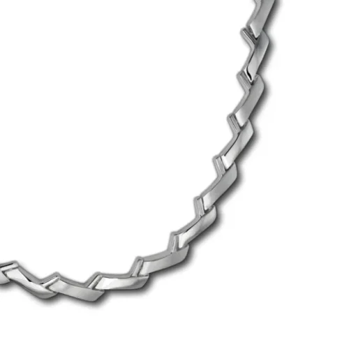SilberDream Collier Kette Zick-Zack 925er Silber 45cm Damen Kette SDK440J