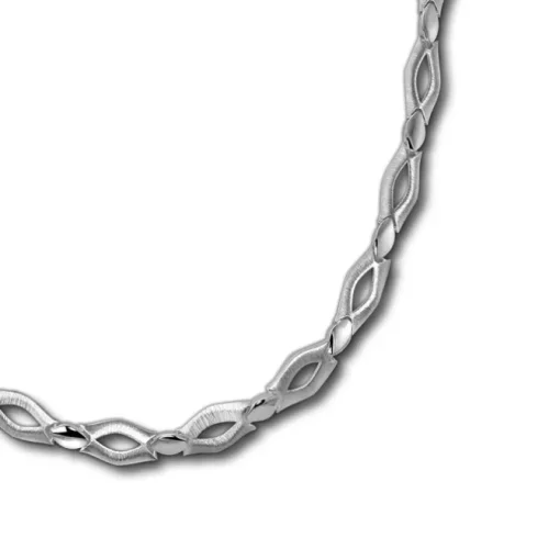 SilberDream Collier Kette Outline 925 Sterling Silber 45cm Halskette SDK456J