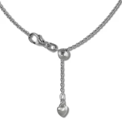 SilberDream Collier Kette Herz 925er Sterling Silber Damen 45cm SDK22645J