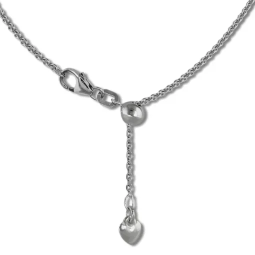 SilberDream Collier Kette Herz 925er Sterling Silber Damen 45cm SDK22645J