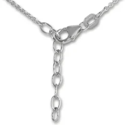 SilberDream Collier Kette Zirkonia rund weiß 925 Silber Damen 42-47cm SDK28642J