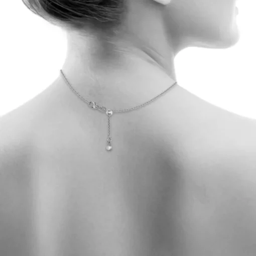 SilberDream Collier Kette Zirkonia 925er Sterling Silber Damen 45cm SDK22545J