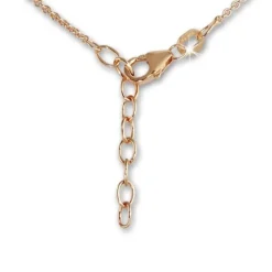 SilberDream Collier Kette rosevergoldet Zirkonia rund 925er Damen 45cm SDK28642E