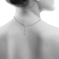SilberDream Collier Kette Herz 925er Sterling Silber Damen 45cm SDK22645J