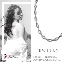 SilberDream Collier Kette Ranke 925er Silber 45cm Damen Halskette SDK465J