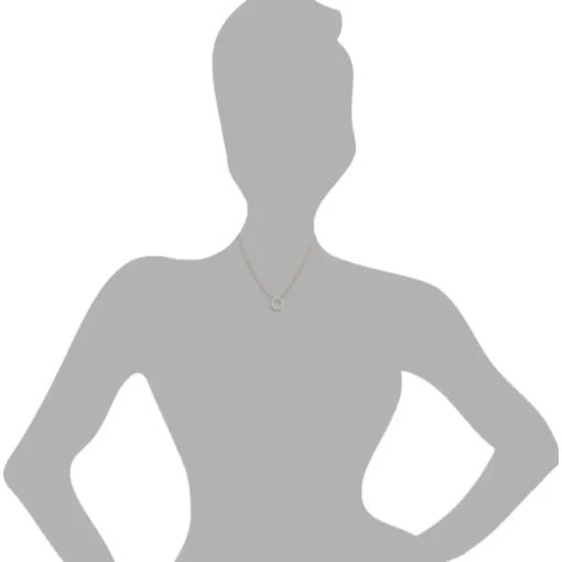 SilberDream Collier Kette rosevergoldet Zirkonia rund 925er Damen 45cm SDK28642E