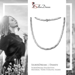 SilberDream Collier Kette Design 925 Silber 45cm Halskette Damen SDK427