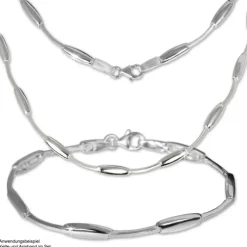 SilberDream Collier Kette Design 925 Silber 45cm Halskette SDK404