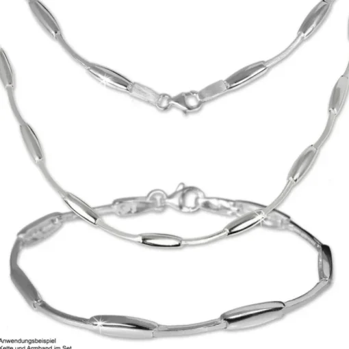 SilberDream Collier Kette Design 925 Silber 45cm Halskette SDK404