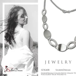 SilberDream Collier Kette Grazie 925 Vollsilber 45cm Halskette SDK408