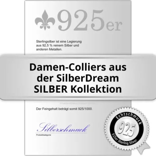 SilberDream Collier Kette Drop 925 Silber 45cm Halskette SDK413