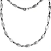 SilberDream Collier Leaves 925 Silber glanz matt 45cm Kette Damen SDK4804M