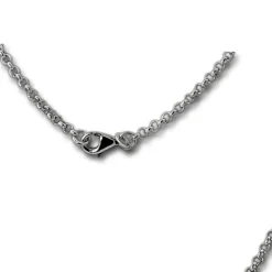 SilberDream Collier Ovale Zirkonia weiß 925er Silber 46cm Kette SDK4811W