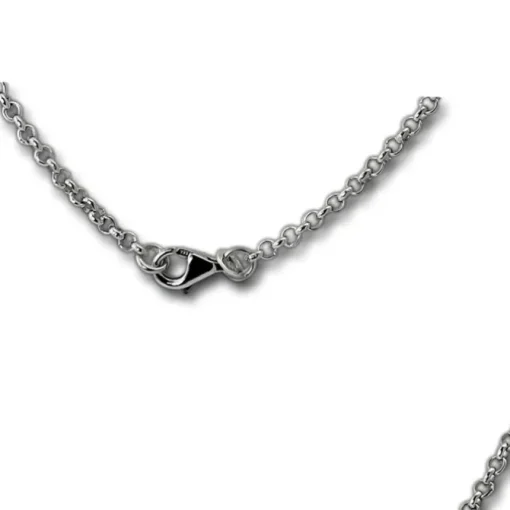 SilberDream Collier Ovale Zirkonia weiß 925er Silber 46cm Kette SDK4811W