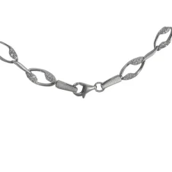 SilberDream Collier Ranke Zirkonia weiß 925er Silber 45cm Kette SDK4805W