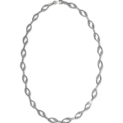 SilberDream Collier Ranke Zirkonia weiß 925er Silber 45cm Kette SDK4805W