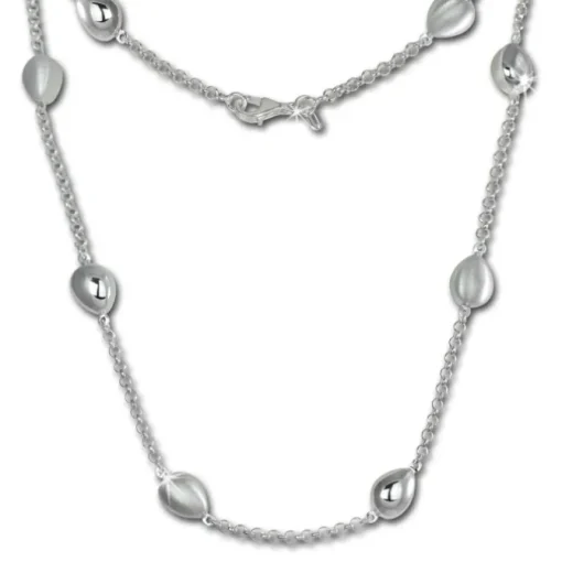 SilberDream Collier Tropfen 925 Sterling Silber 45,5cm Halskette SDK416