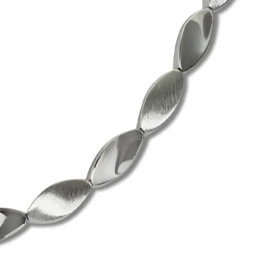 SilberDream Collier Tropfen 925 Silber glanz matt 45cm Kette SDK4793J