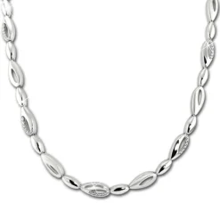 SilberDream Collier Tropfen Zirkonia weiß 925er Silber 45cm Halskette SDK476W