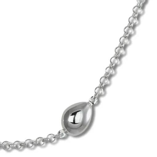 SilberDream Collier Tropfen 925 Sterling Silber 45,5cm Halskette SDK416