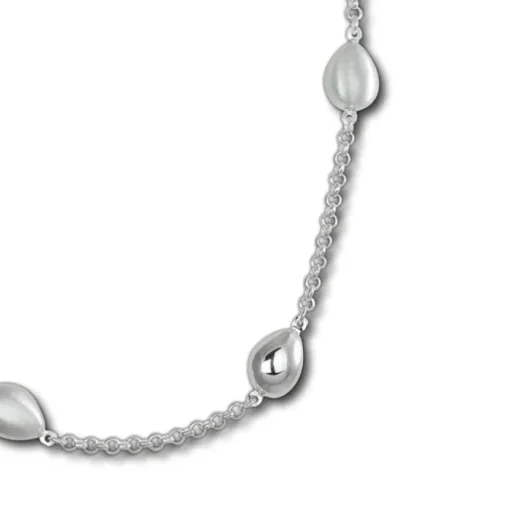 SilberDream Collier Tropfen 925 Sterling Silber 45,5cm Halskette SDK416