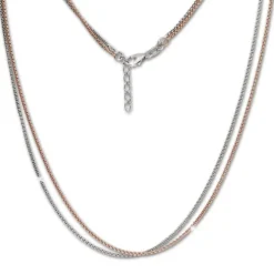 SilberDream Collier Venezia Kette rose vergoldet 925 Silber Damen 43cm SDK26543T