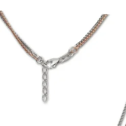 SilberDream Collier Venezia Kette rose vergoldet 925 Silber Damen 43cm SDK26543T