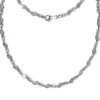 SilberDream Collier Wave Zirkonia weiß 925er Silber 45cm Kette SDK4807W