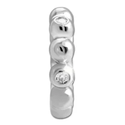 SilberDream Creole Balls Zirkonia 925 Sterling Silber Damen Ohrringe SDO4447W