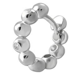 SilberDream Creole Balls Zirkonia 925 Sterling Silber Damen Ohrringe SDO4447W