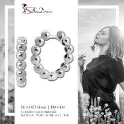 SilberDream Creole Balls 2cm 925 Sterling Silber Damen Ohrringe SDO4448J