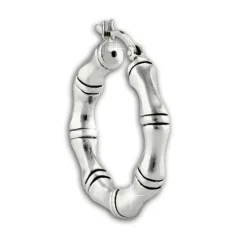 SilberDream Creole Bambus 2,5cm 925 Sterling Silber Damen Ohrring SDO67232