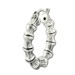 SilberDream Creole Bambus 2,9cm 925er Sterling Silber Damen Ohrring SDO67212