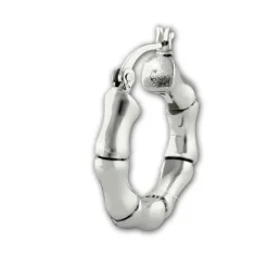 SilberDream Creole Bambus small 925er Sterling Silber Damen Ohrring SDO67191