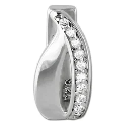SilberDream Creole Basic Zirkonia weiß 925 Sterling Silber Damen SDO4324W