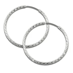 SilberDream Creole Beauty 40mm Ohrring 925 Silber SDO0954