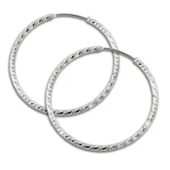 SilberDream Creole Beauty 30mm Ohrring 925 Silber SDO0953
