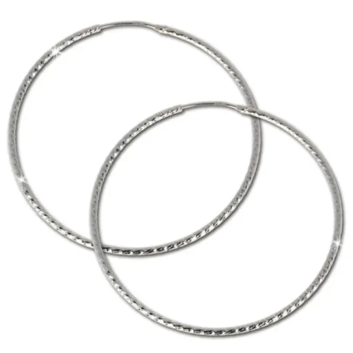 SilberDream Creole Beauty 60mm Ohrring 925 Silber SDO075