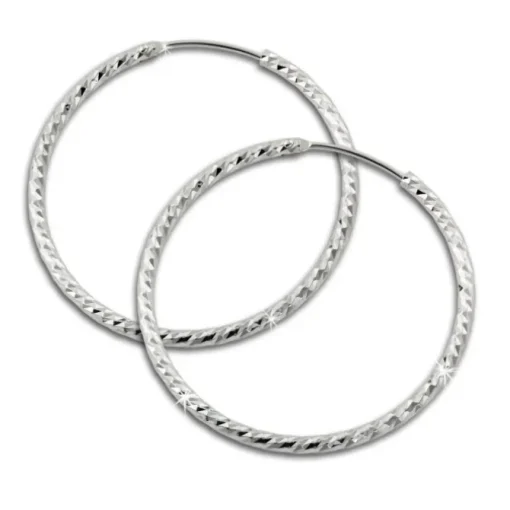 SilberDream Creole Beauty 30mm Ohrring 925 Silber SDO0953