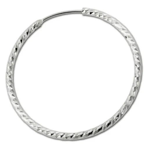 SilberDream Creole Beauty 50mm Ohrring 925 Silber SDO0955