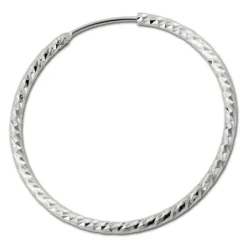 SilberDream Creole Beauty 40mm Ohrring 925 Silber SDO0954
