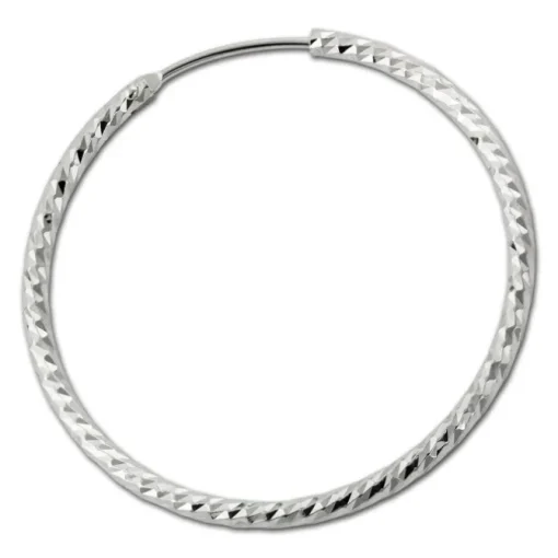 SilberDream Creole Beauty 40mm Ohrring 925 Silber SDO0954