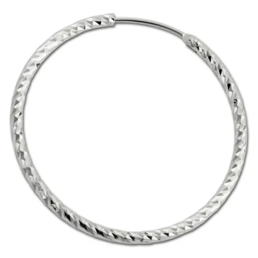 SilberDream Creole Beauty 50mm Ohrring 925 Silber SDO0955