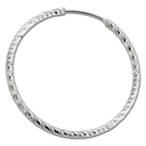 SilberDream Creole Beauty 40mm Ohrring 925 Silber SDO0954